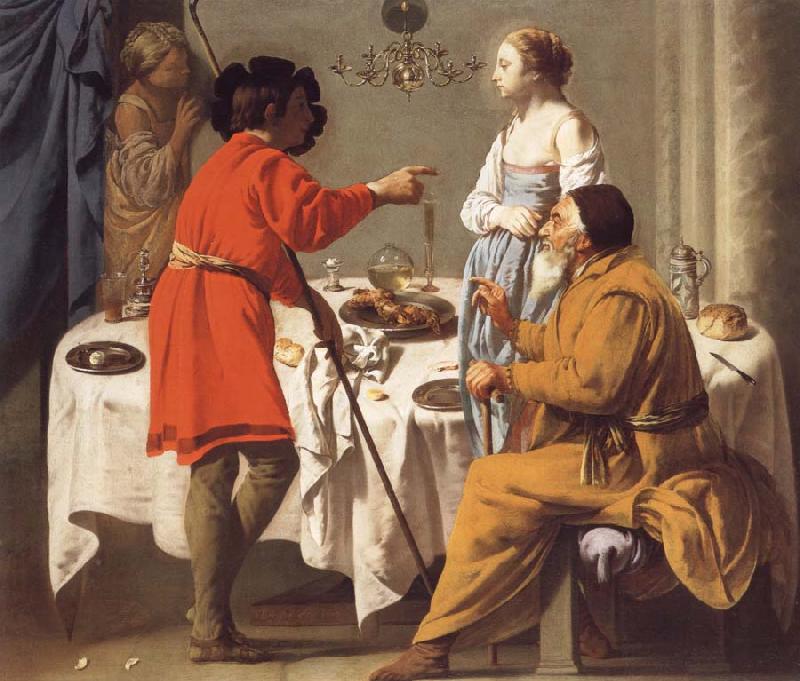 Hendrick the Brugghen Jacob Reproaching Laban for giving Him Leah in Place of Rachel oil painting picture